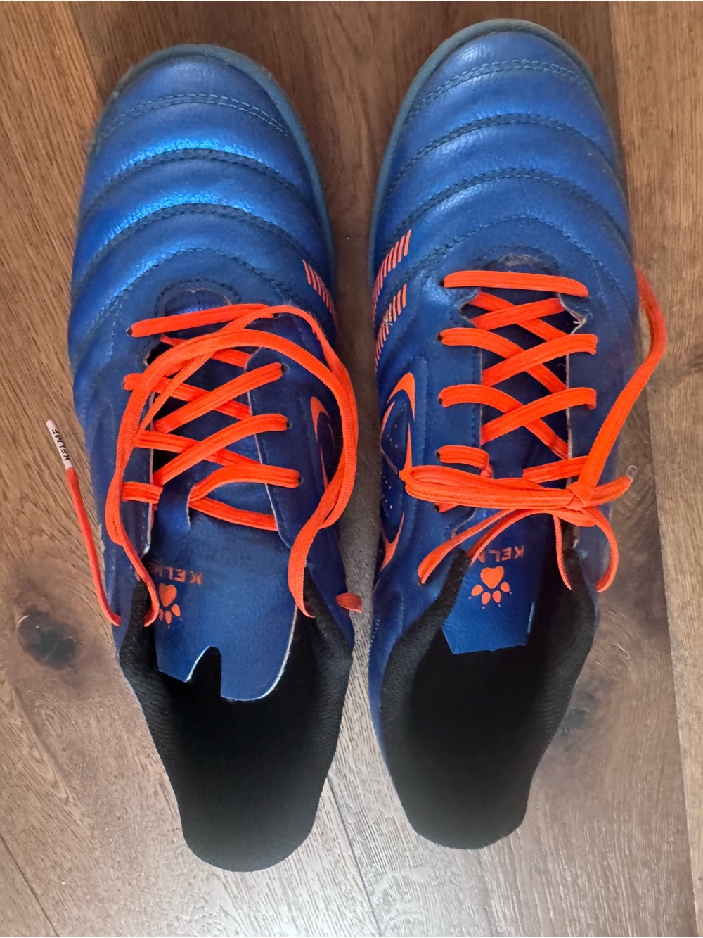 Kelme Blue and Orange indoor/turf Men's Soccer
